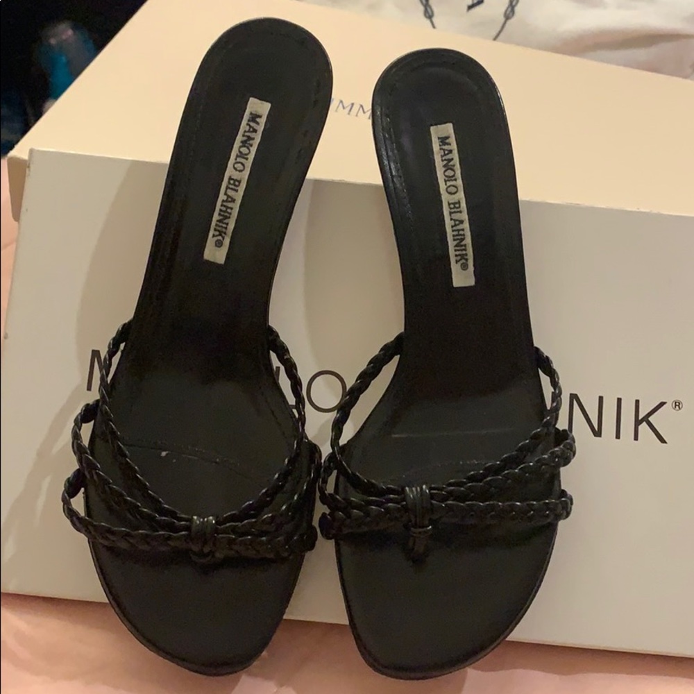 Manolo Blahnik heels.
